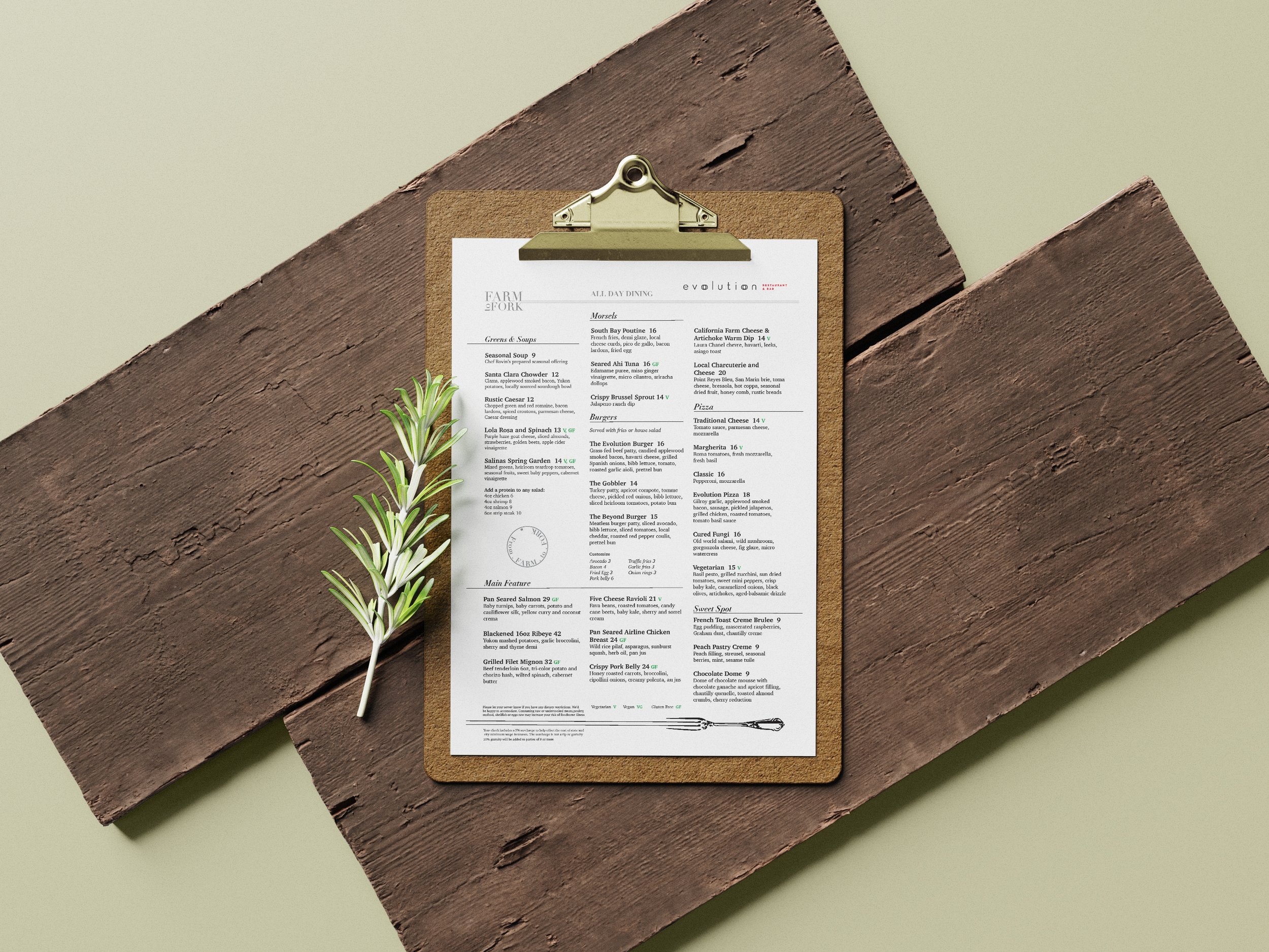Menu design | 2019