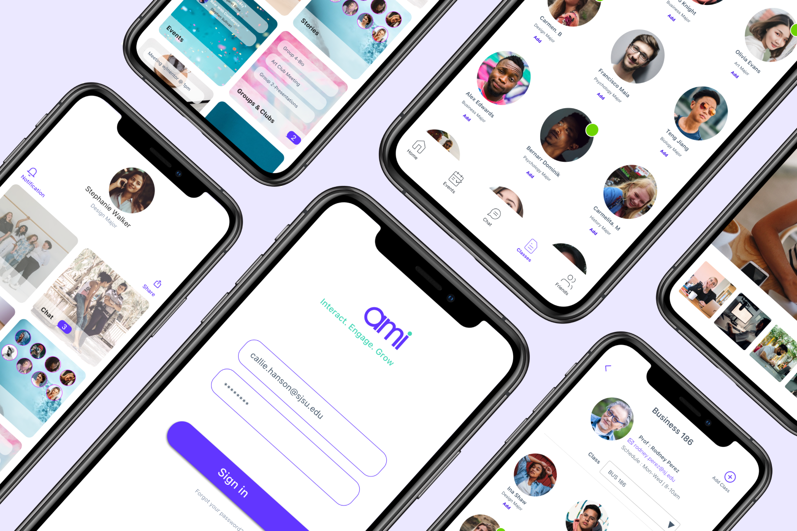 Ami | Mobile App for College Students project thumbnail