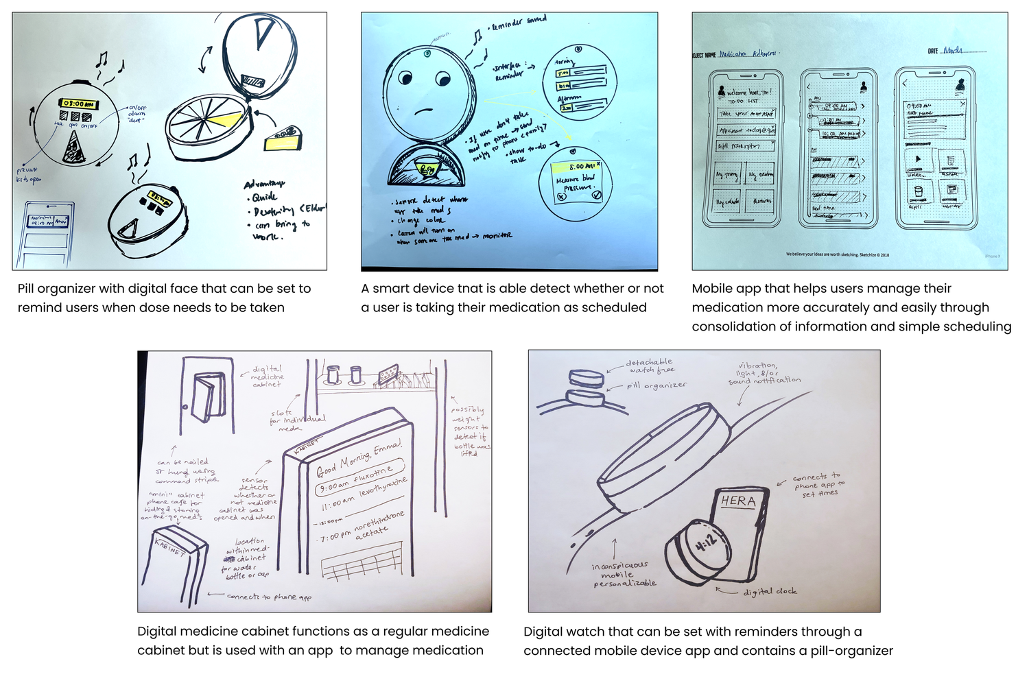 Physical Product Sketches