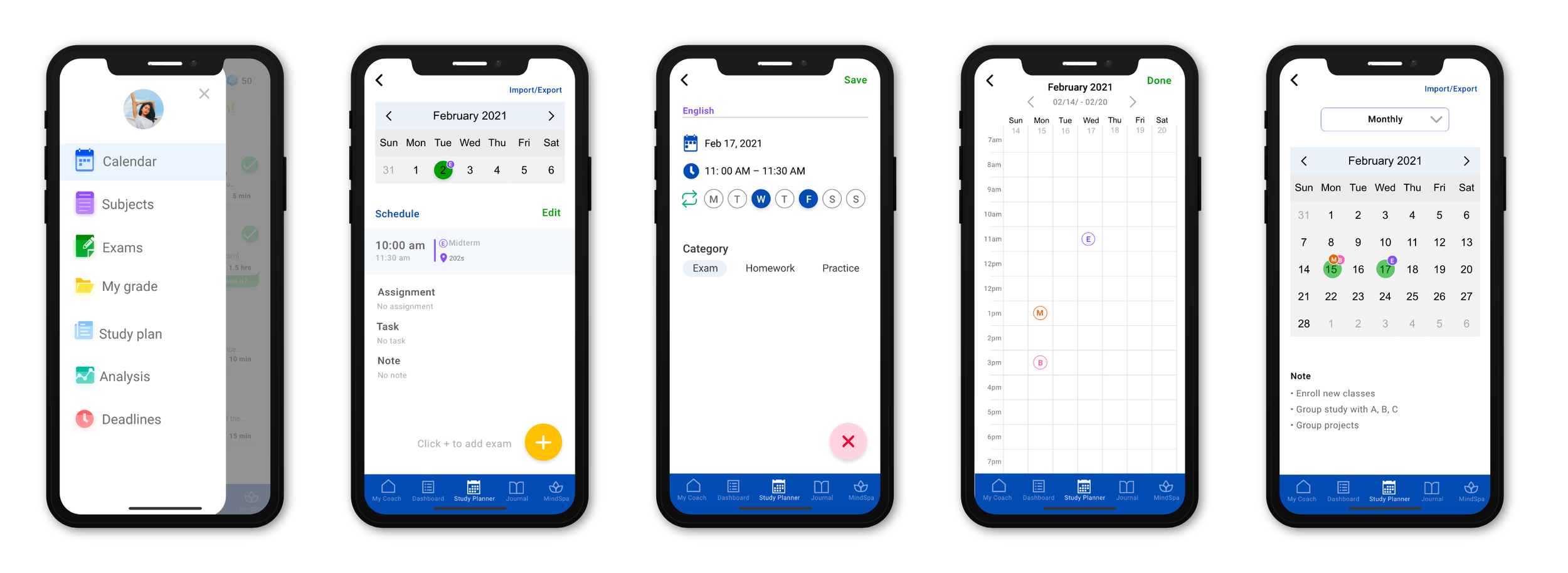Calendar Weekly View